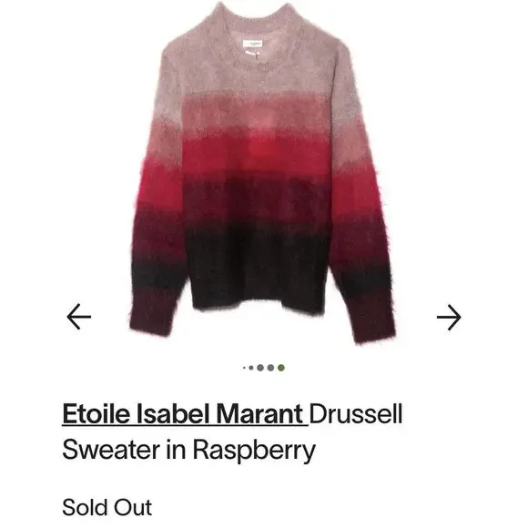 Isabel Marant Sweater Womens 40/XL Etoile Drussell Mohair